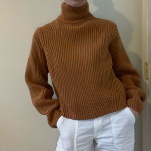 Burnt orange wool sweater